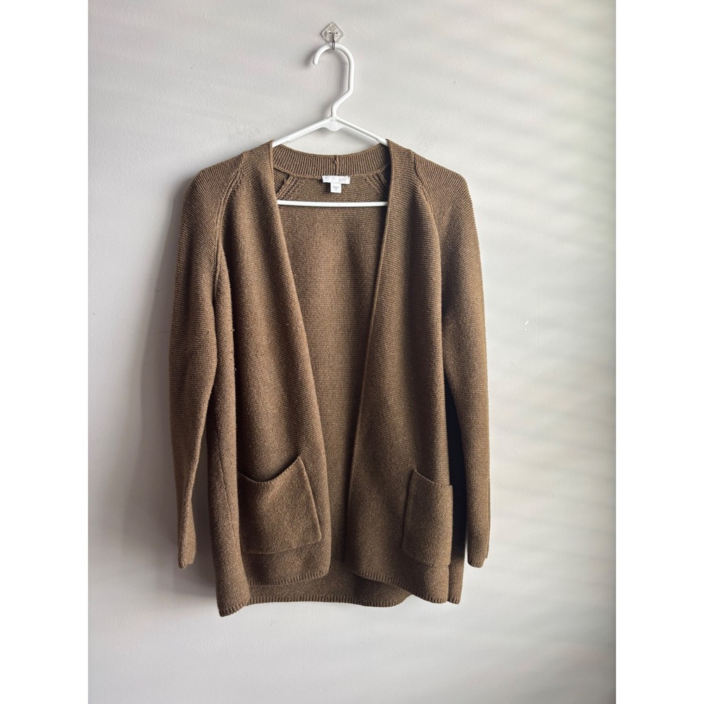 J. Jill Brown Cardigan Women Size M
